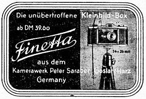 Finetta Anzeige 1949