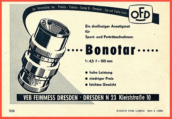 Bonotar-Anzeige
